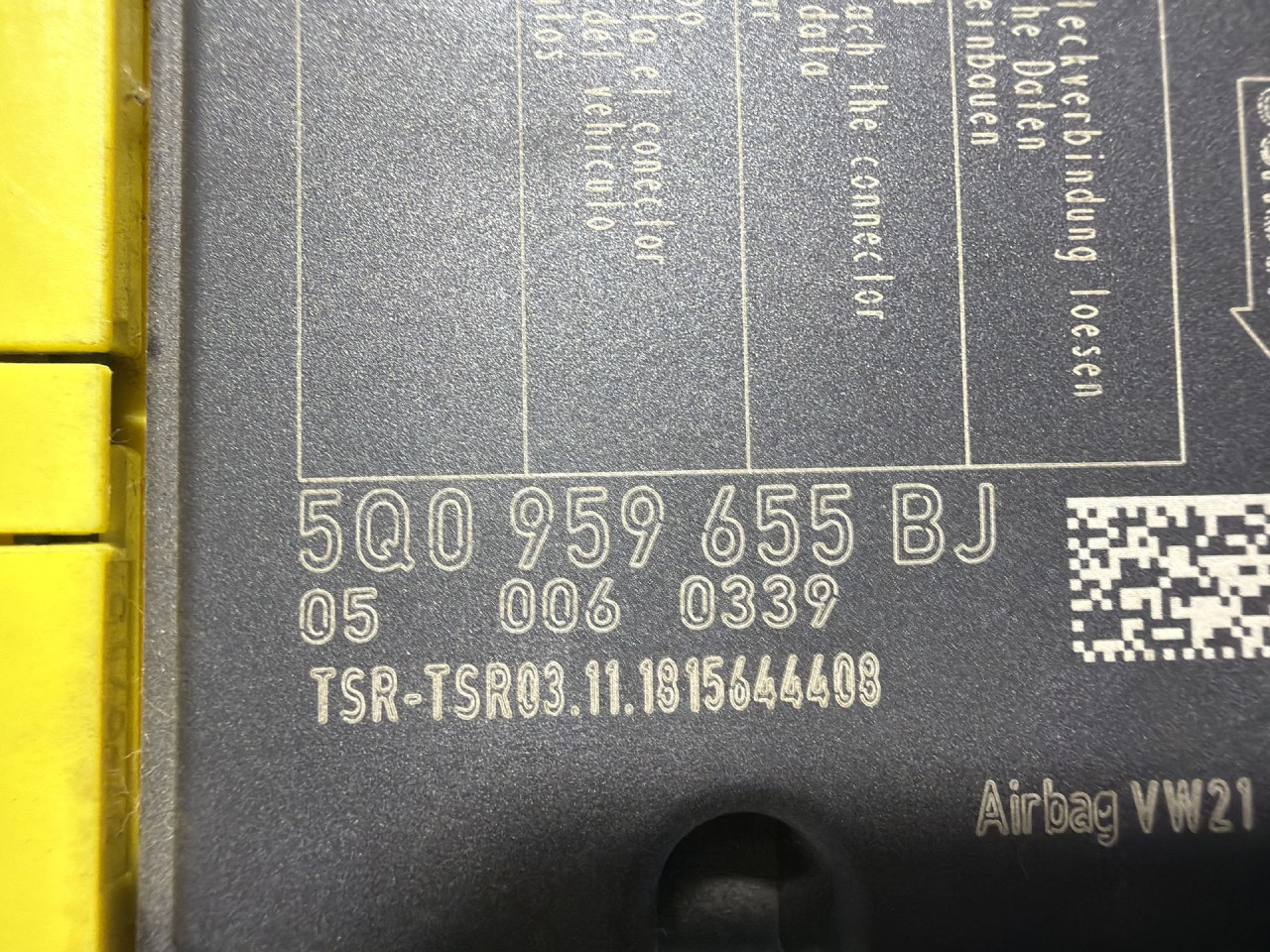 ELEKTRONIKA AIRBAGA VW GOLF 7 FACELIFT > 16-20 5Q0959655BJ