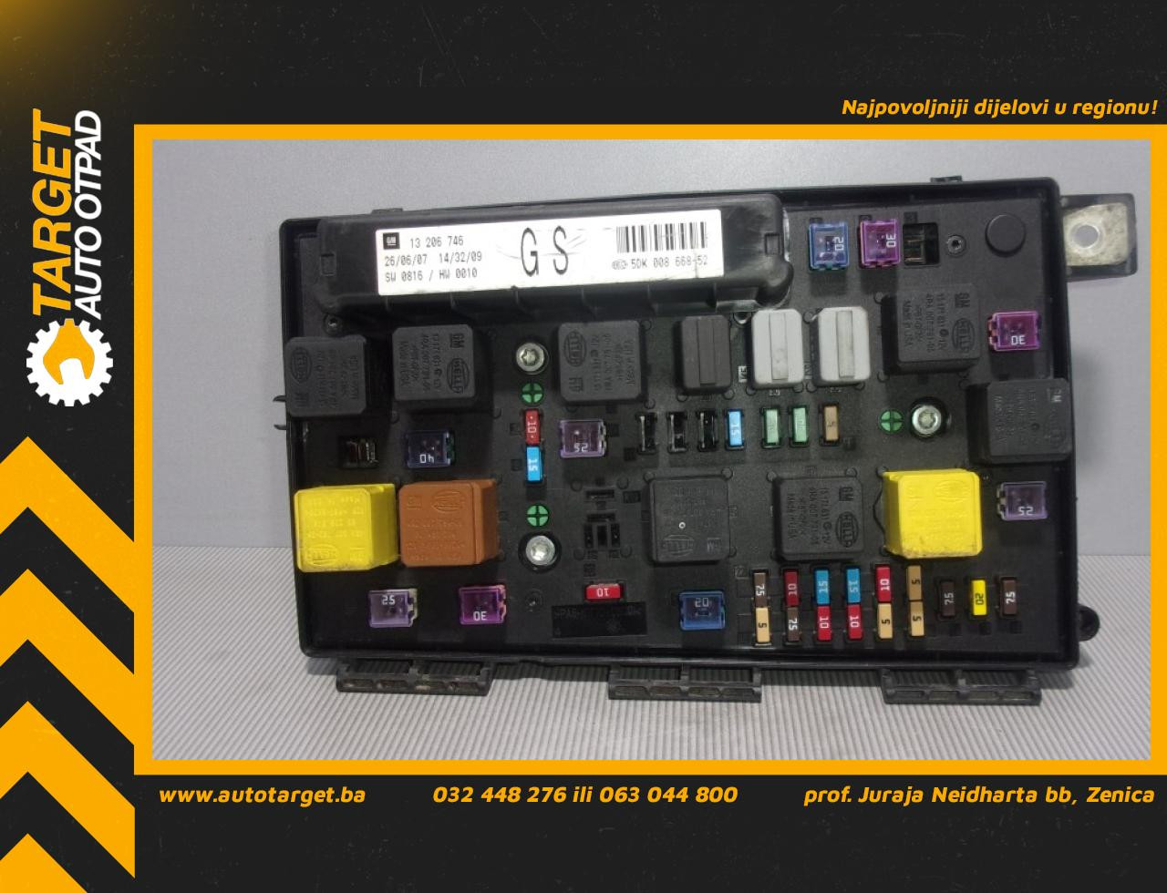ELEKTRONIKA MODUL OPEL ZAFIRA B > 05-07 13206746