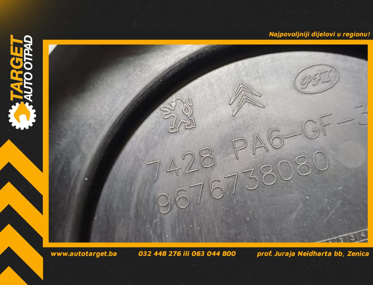 POKLOPAC ZUPCASTOG REMENA PEUGEOT 508 > 11-14 9676738080