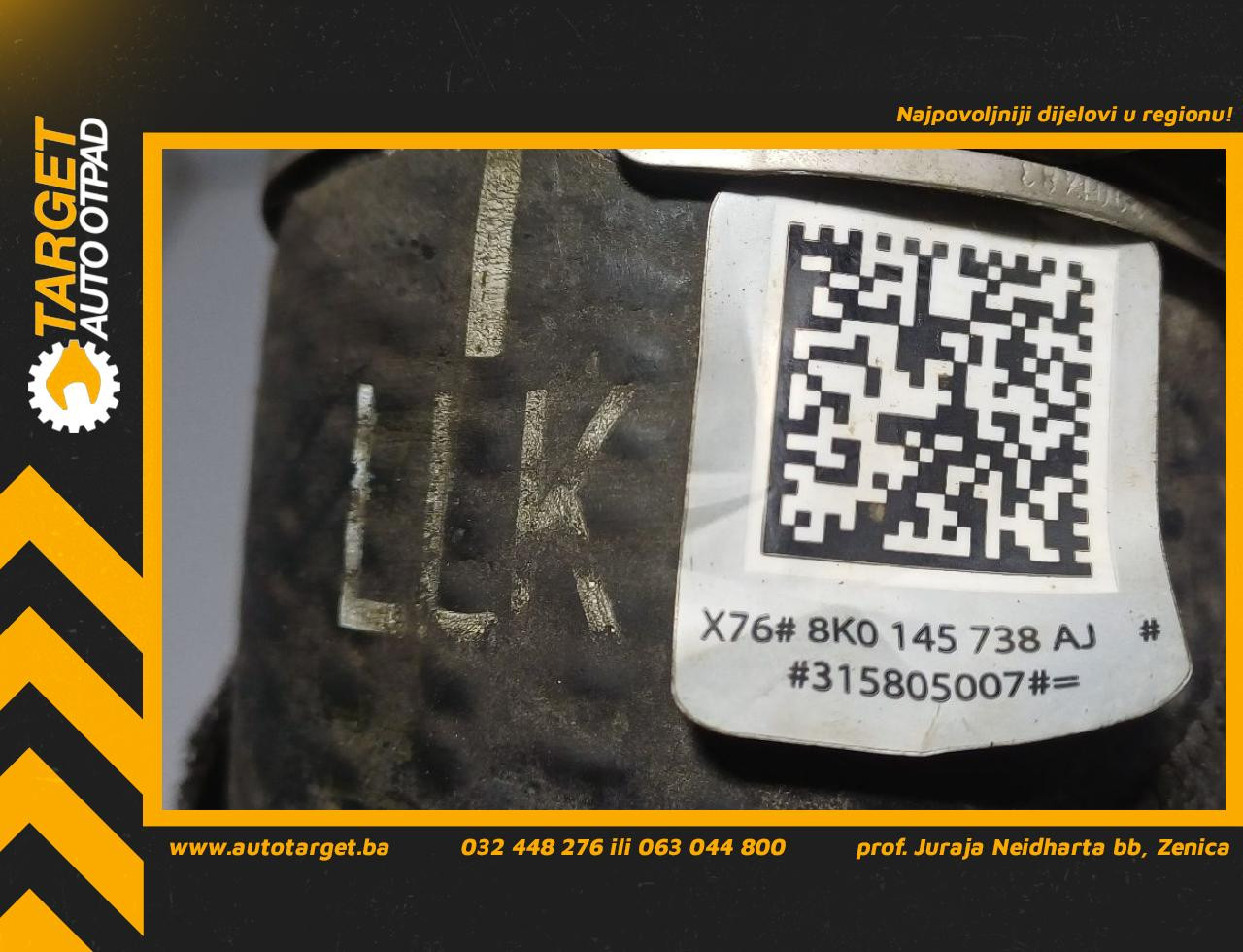 CRIJEVO INTERKULERA AUDI A4 (B8) > 12-15 8K0145738AJ