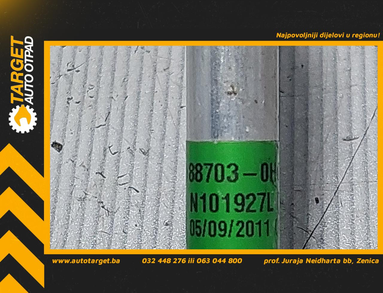 DIJELOVI CRIJEVO KLIME PEUGEOT 107 > 05-09 887030H010A