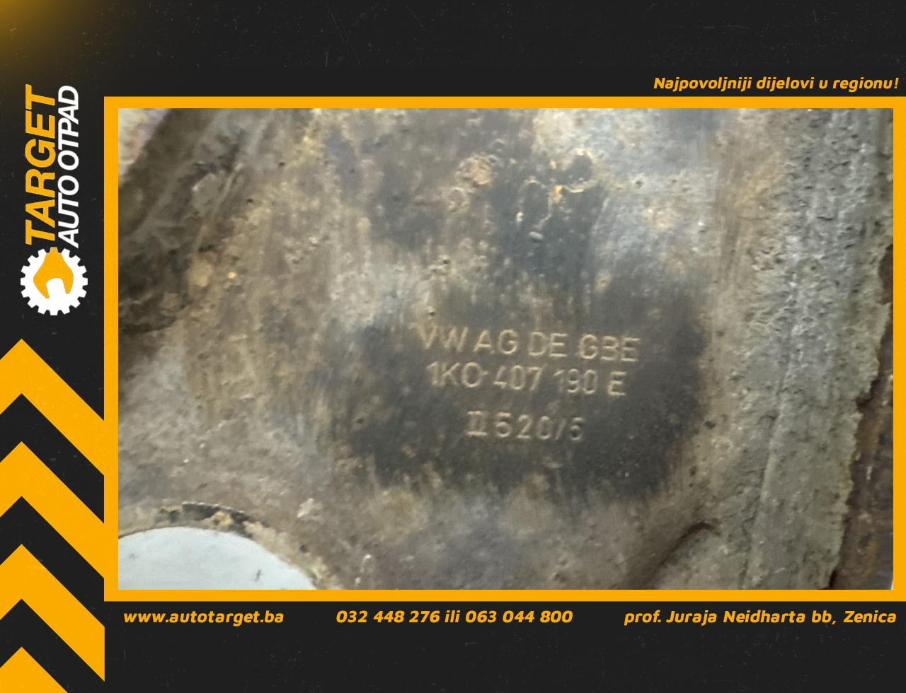 DIJELOVI LAFETA VW CADDY > 03-10 1.9 1K0407190E