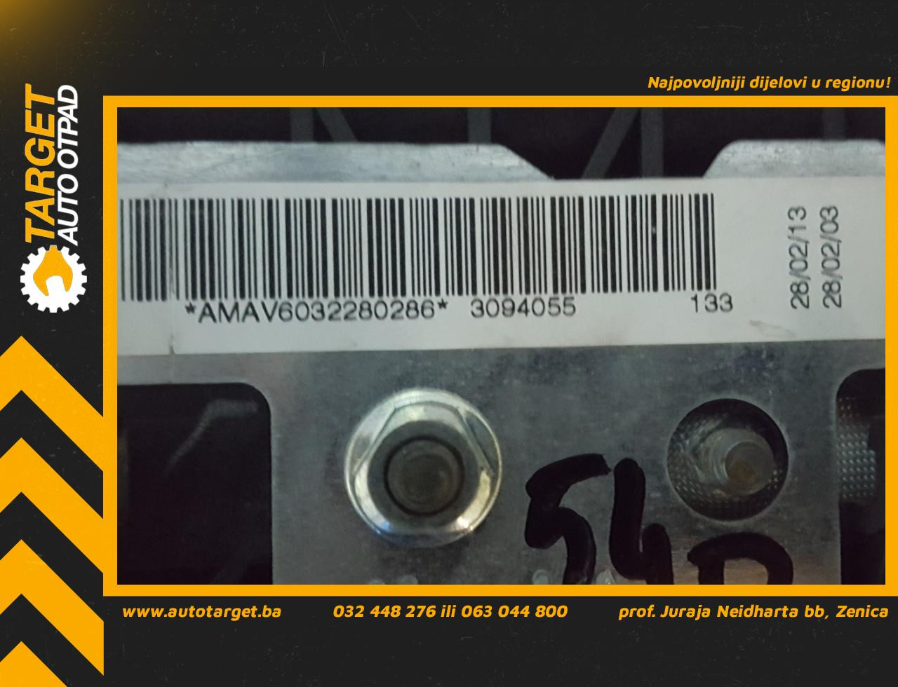 DIJELOVI AIRBAG VOLANA NISSAN PRIMERA > 02-06 6005158