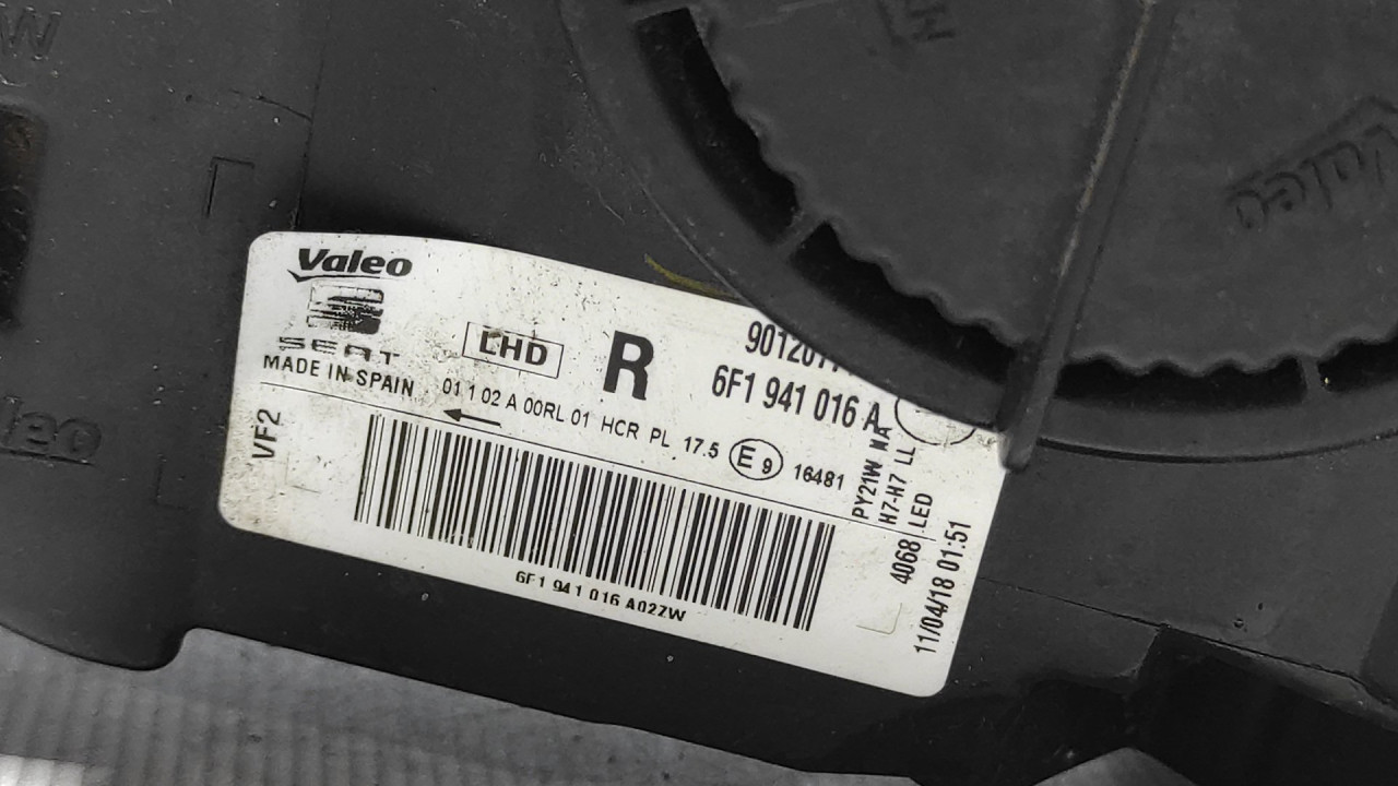 DIJELOVI FAR OSTECEN SEAT IBIZA > 17- 6F1941016A