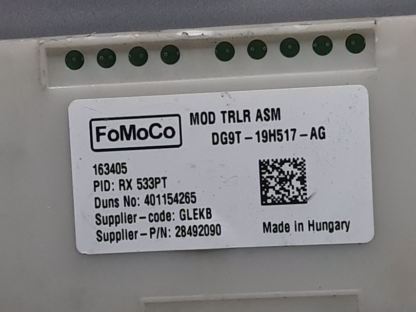 ELEKTRONIKA MODUL FORD RANGER > 16- DG9T19H517AG