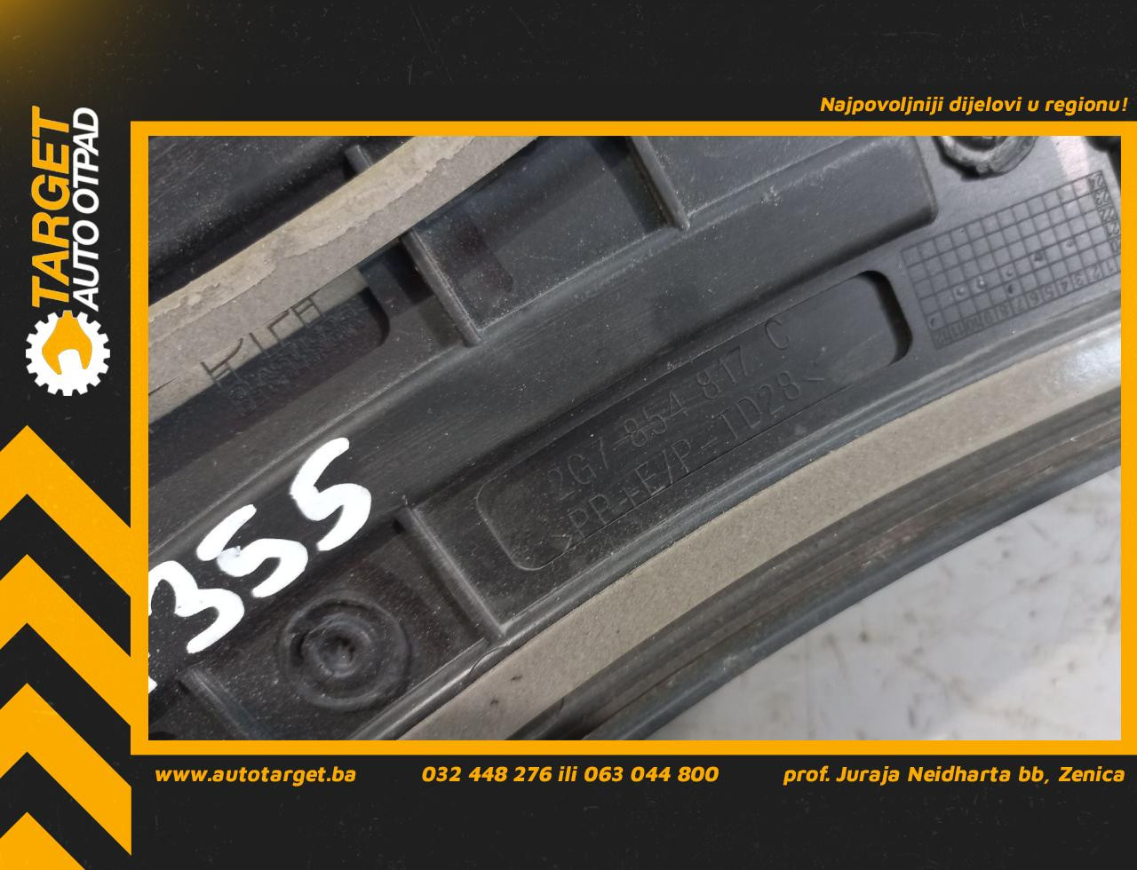 DIJELOVI RUB BLATOBRANA VW TAIGO > 20- 2G7854817C