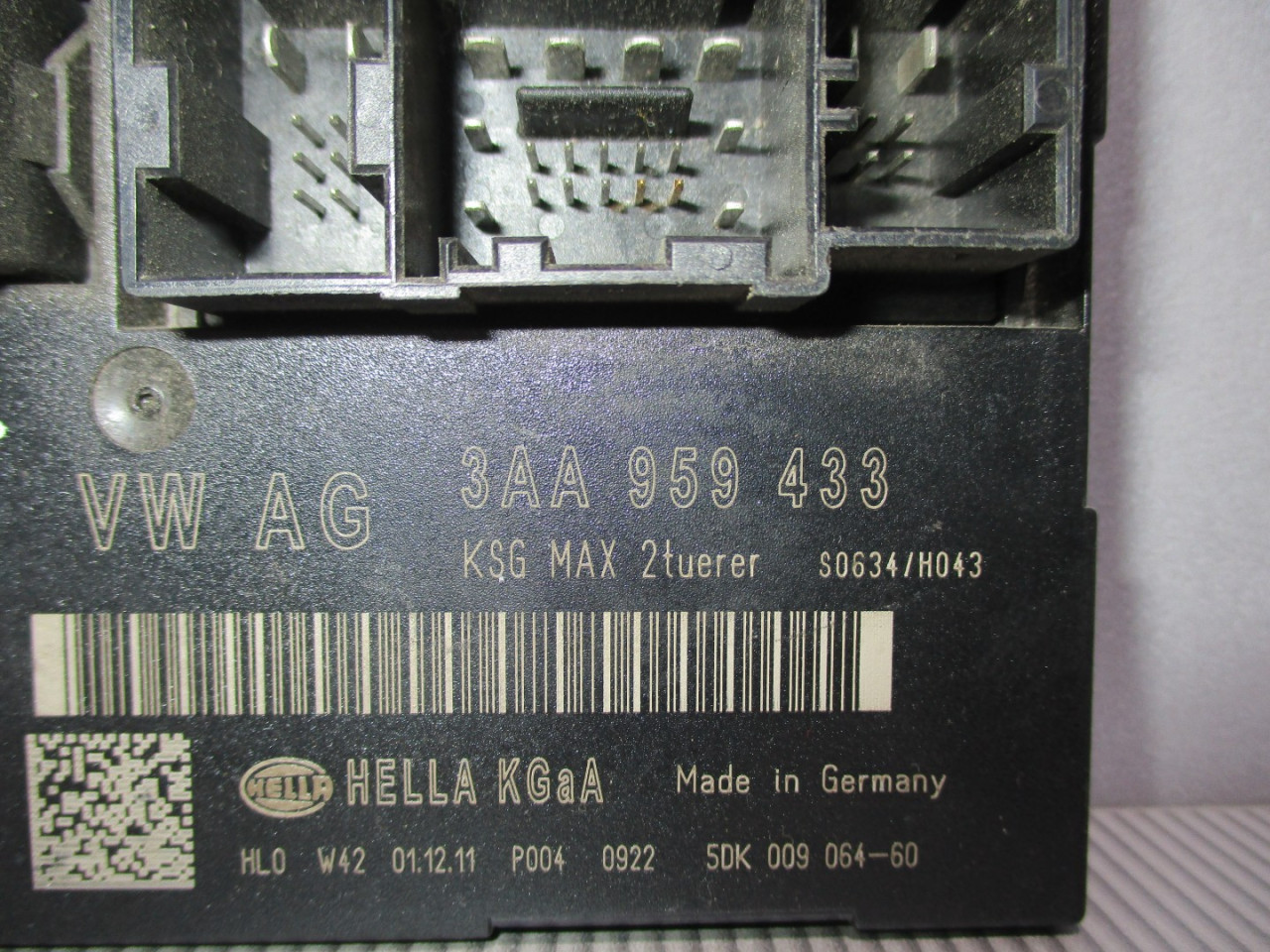 KOMFORT ELEKTRONIKA VW PASSAT B7 > 10-14 3AA959433