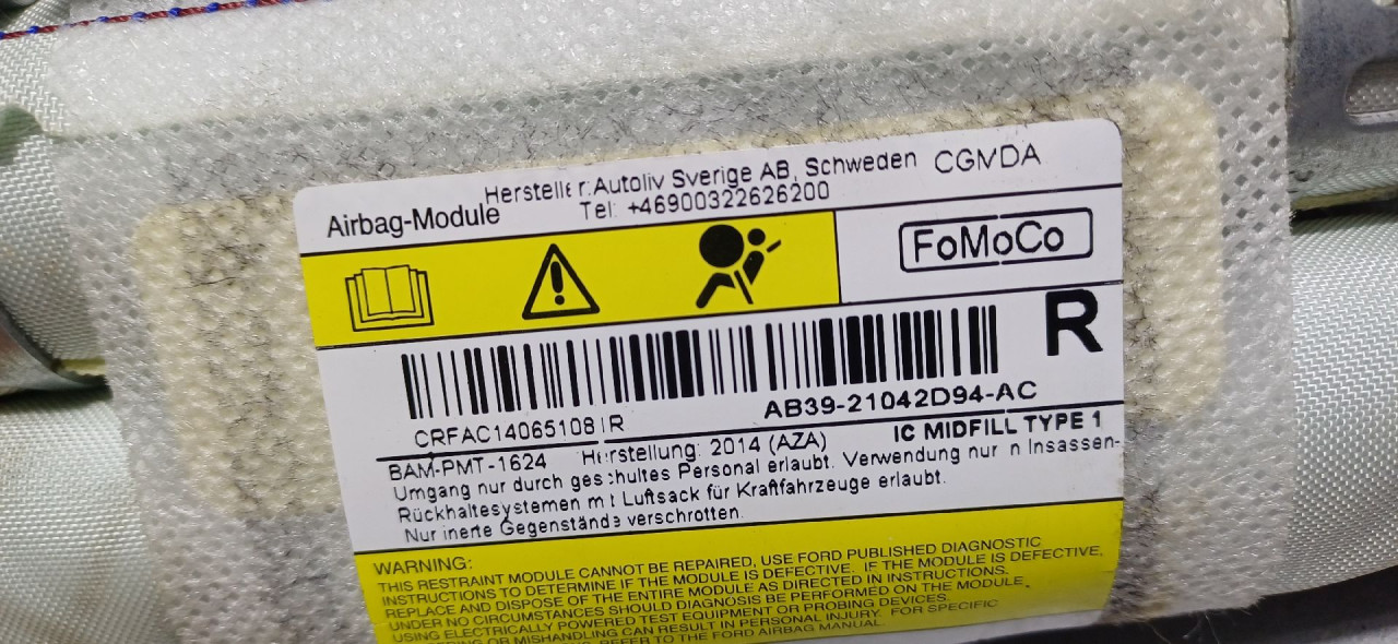 KROVNI AIRBAG FORD RANGER > 11-15 AB3921042D94AC