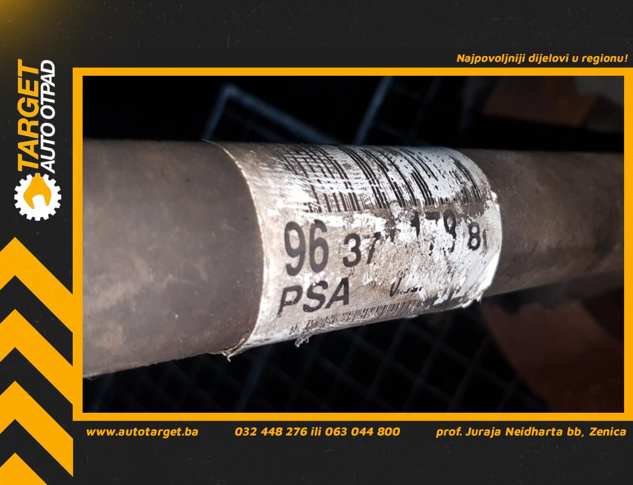 DIJELOVI POLUOSOVINA PEUGEOT 307 > 01-05 9637117880