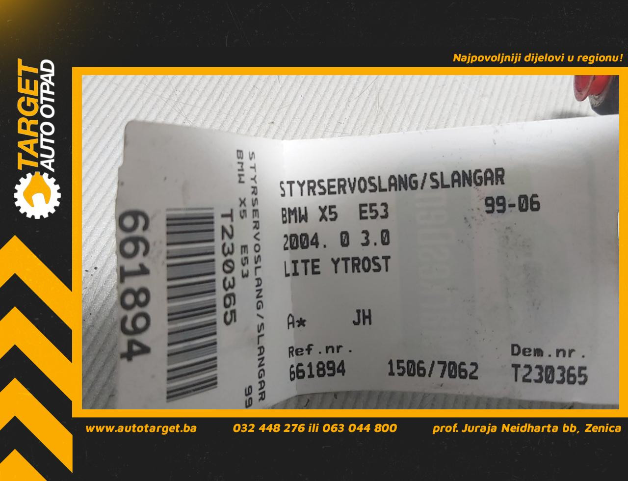 DIJELOVI CRIJEVO BMW X5 (E53) > 00-06