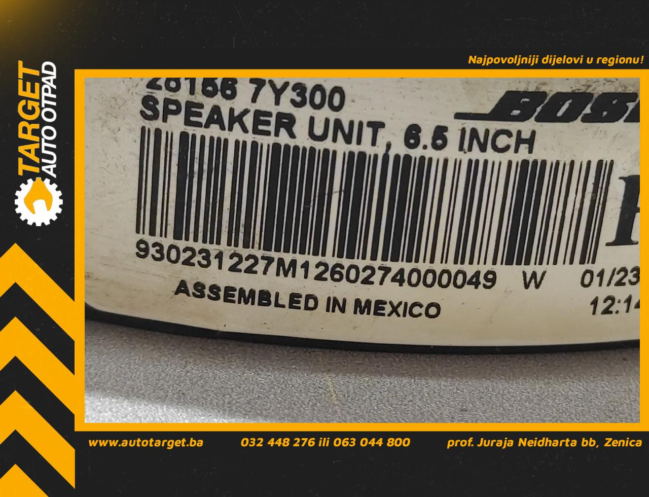 DIJELOVI ZVUCNIK NISSAN QASHQAI > 10-13 281567Y300