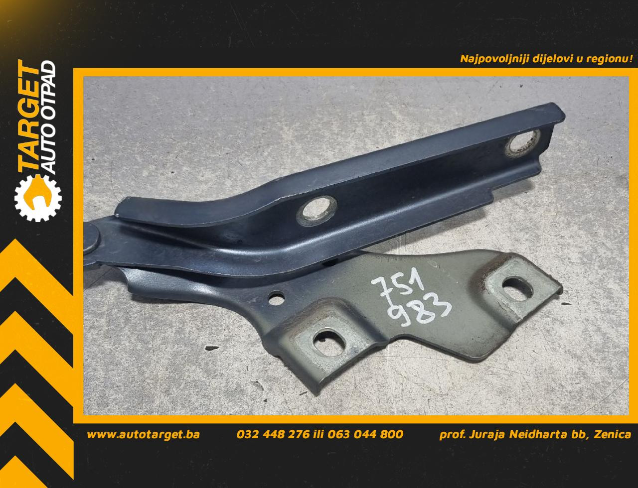 DIJELOVI SKARE OD HAUBE VW PASSAT B8 > 14-19 1.6