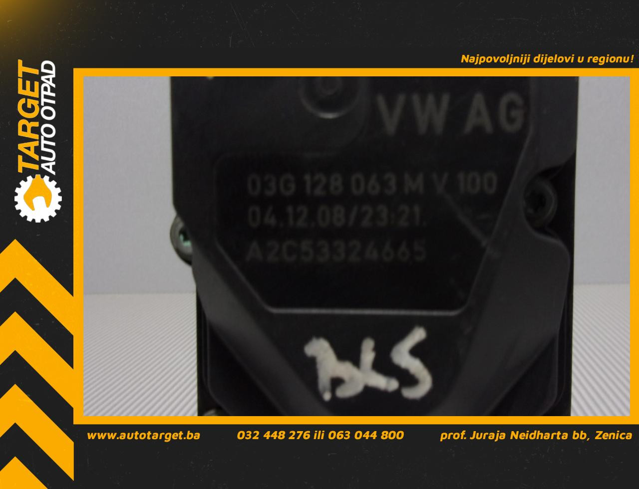 DIJELOVI DOZER KLAPNA AUDI A3 > 03-08 03G128063M 03G128063M