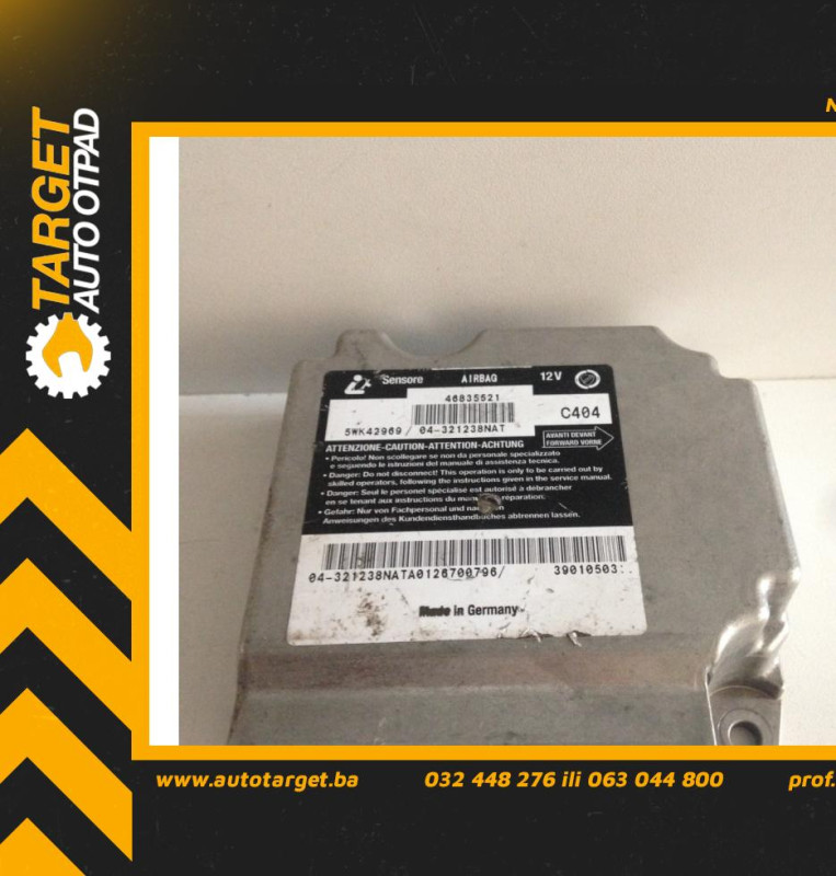 DIJELOVI ELEKTRONIKA AIRBAGA FIAT STILO > 01-10 5WK42969