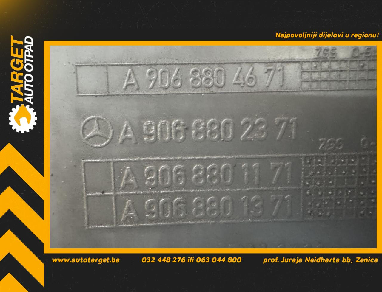 DIJELOVI ZADNJI DIO BRANIKA VW CRAFTER > 11-16 2.0 A9068802371