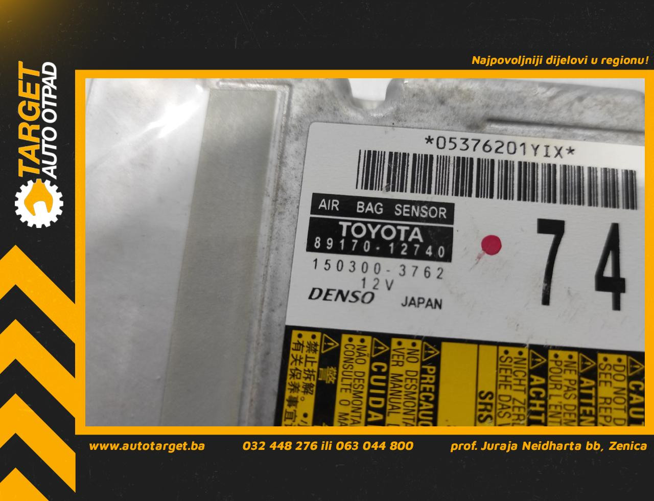 DIJELOVI ELEKTRONIKA AIRBAGA TOYOTA AURIS > 11-12 1.8 8917012740