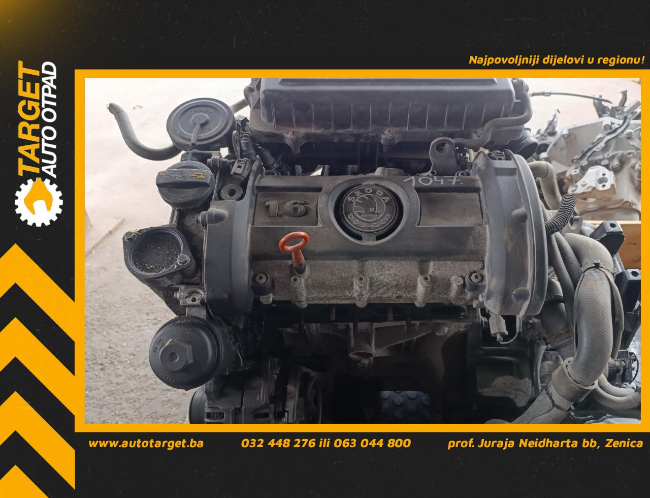 DIJELOVI MOTOR SKODA FABIA > 07-10 1.6 BTS