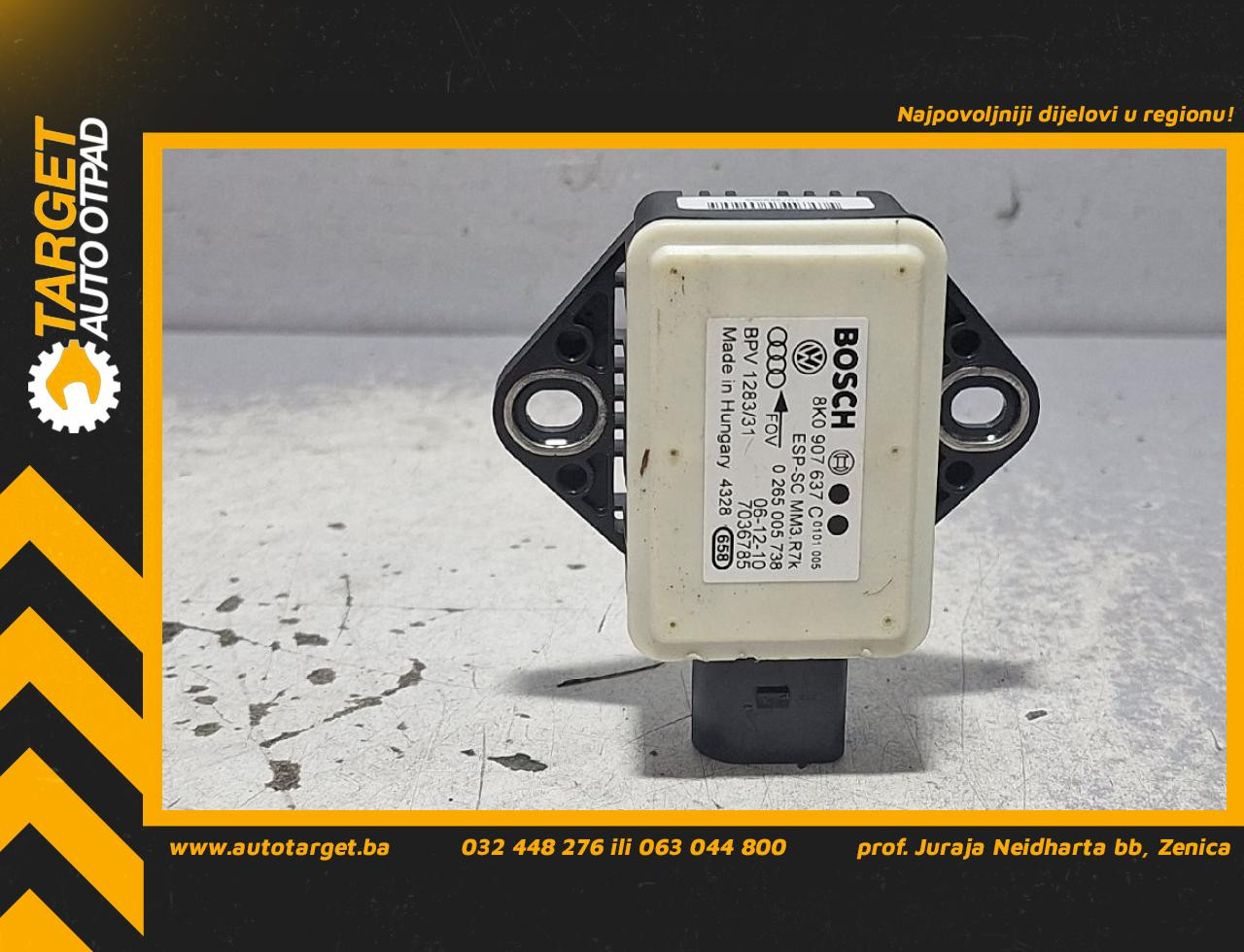 ELEKTRONIKA ESP AUDI A5 (8T) SPORTBACK > 07-11 8K0907637C