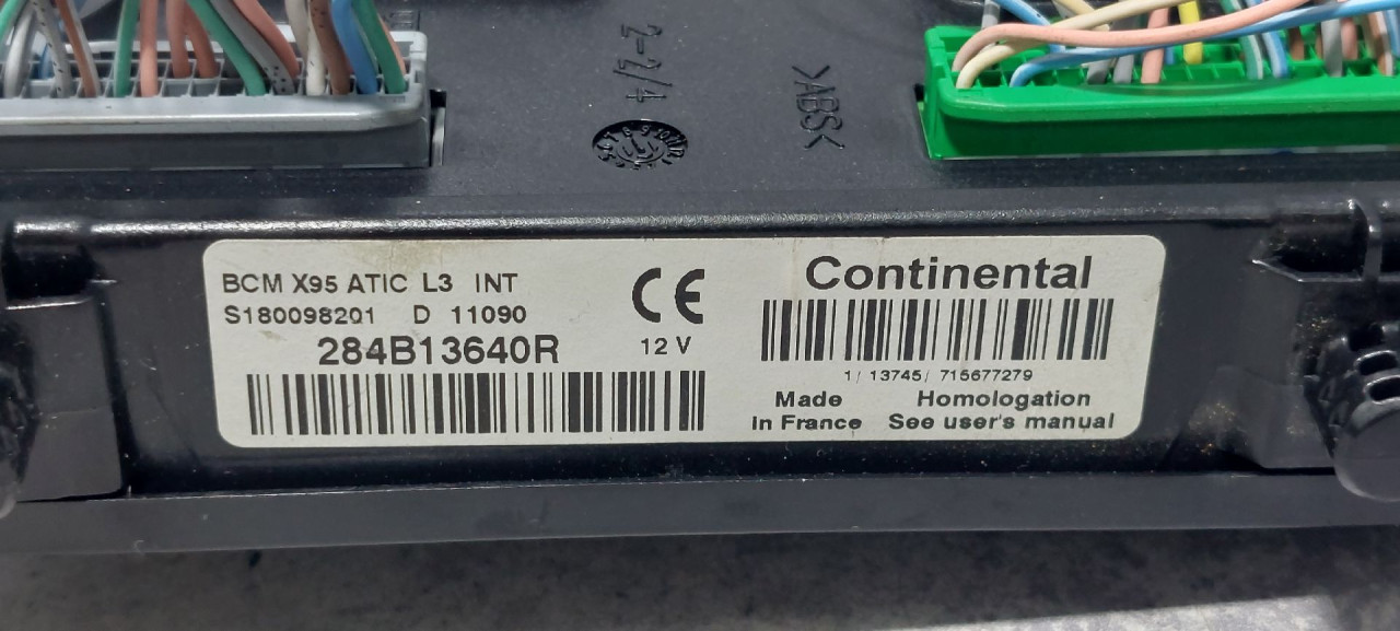 BCM ELEKTRONIKA RENAULT MEGANE > 08-12 284B13640R