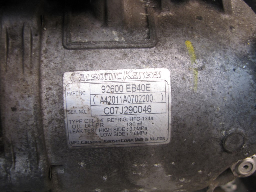 KOMPRESOR KLIME NISSAN NAVARA PATHFINDER > 05-09 92600E