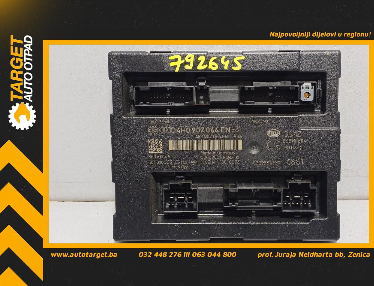 BCM ELEKTRONIKA AUDI A6 4G > 14-18 4H0907064EN
