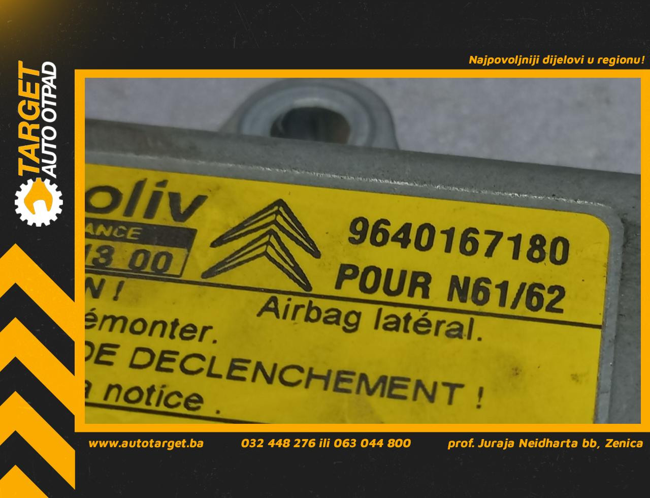 ELEKTRONIKA AIRBAGA CITROEN XSARA > 00-04 9640167180