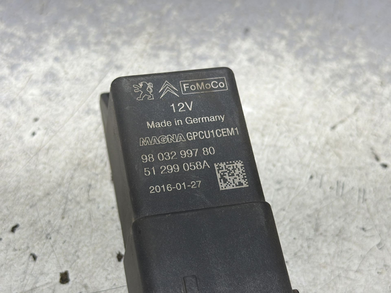 DIJELOVI ELEKTRONIKA RELEJ PEUGEOT 308 > 13-17 2.0 9803299780