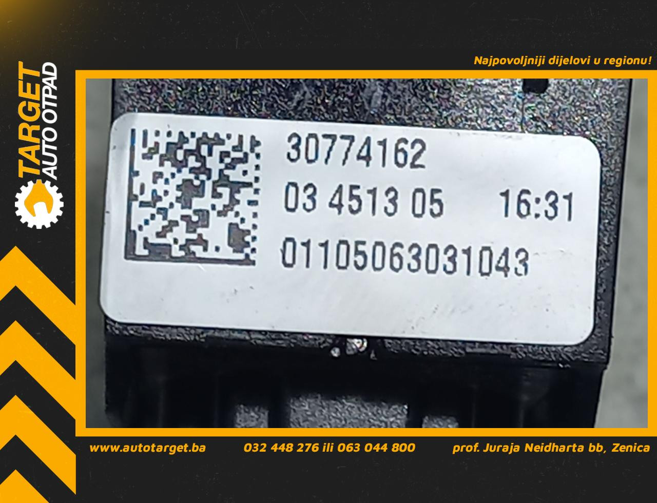 DIJELOVI PREKIDACI PROZORA VOLVO S40/V50 > 04-07 30774162