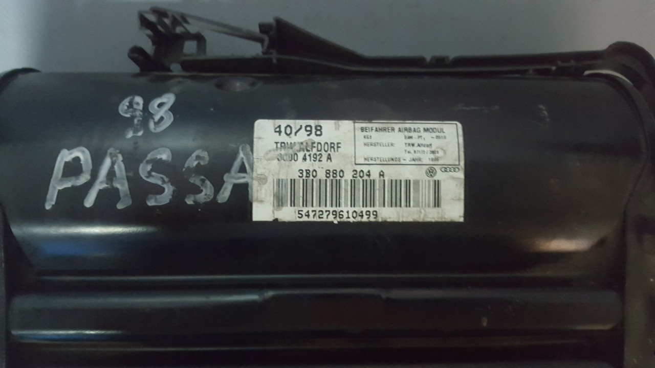 AIRBAG SUVOZACA VW PASSAT B5 > 96-00 3B0880204A 5472796