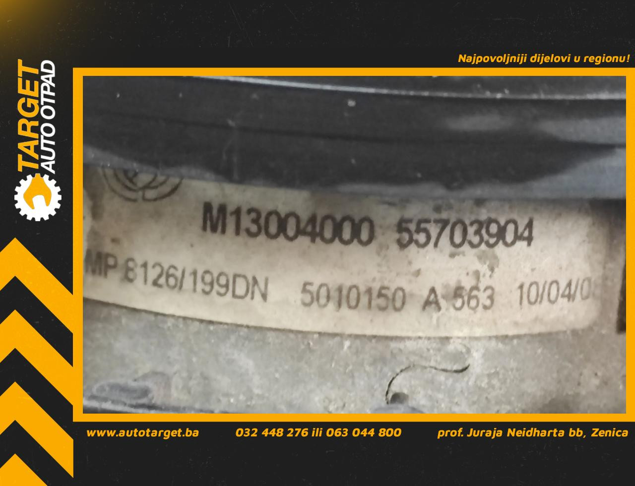 DIJELOVI VENTILATOR FIAT GRANDE PUNTO > 05-09 55703904