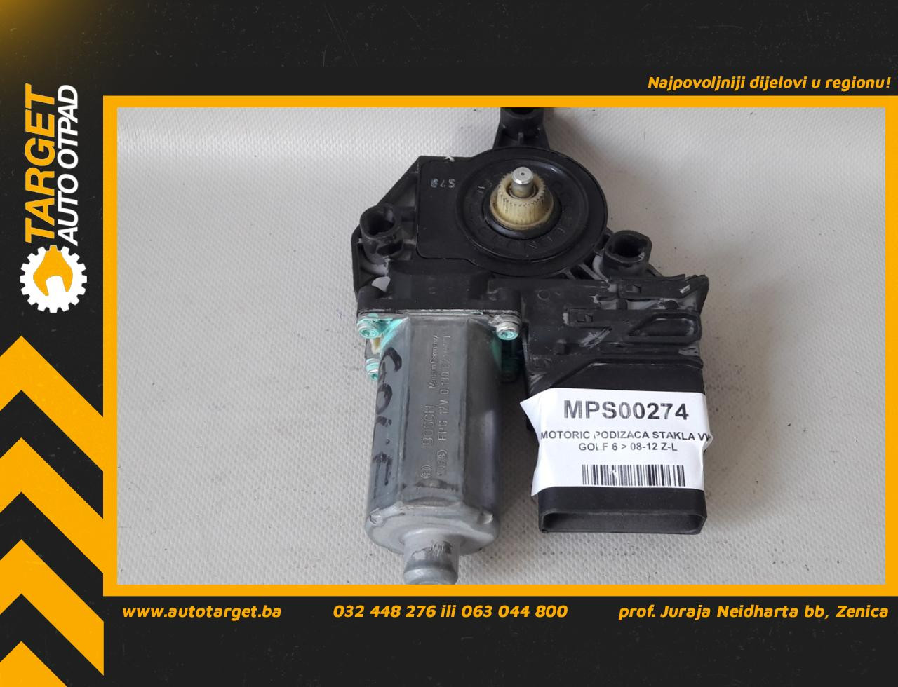 MOTORIC PODIZACA STAKLA VW GOLF 6 > 08-12 5K0959703D 0130821430