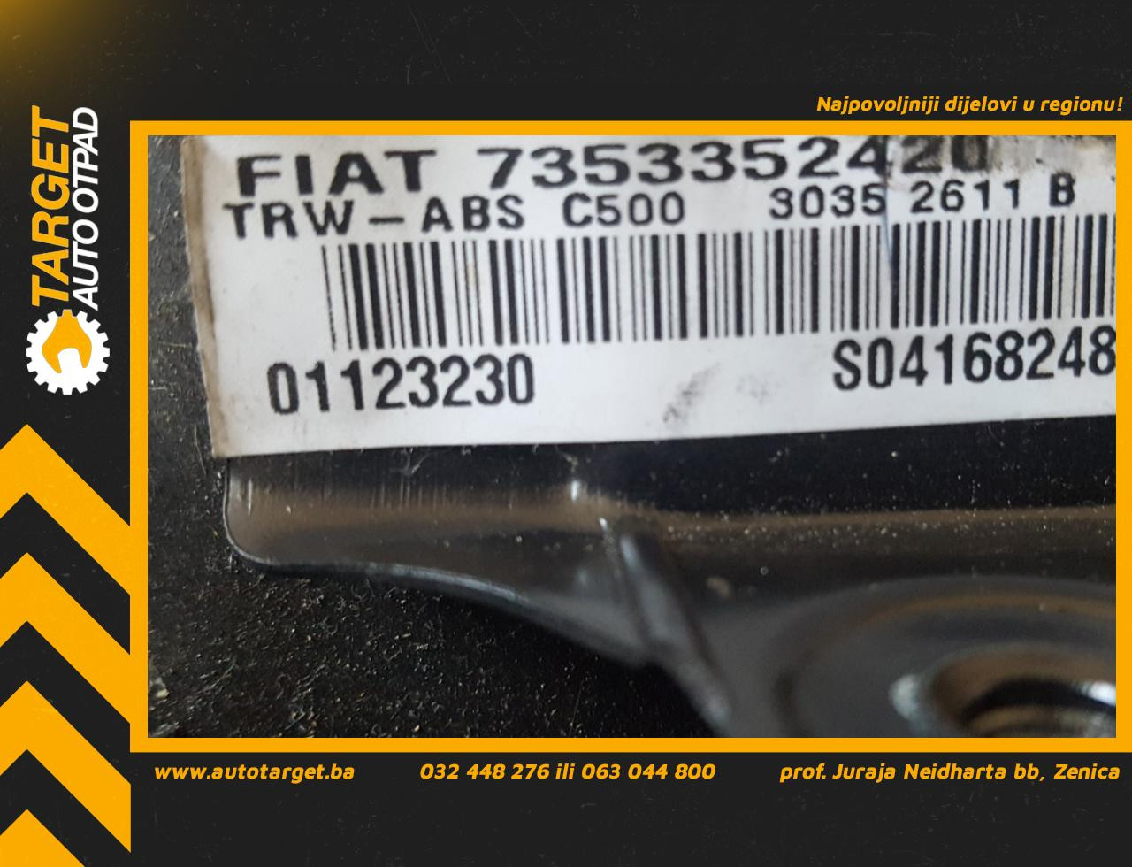 DIJELOVI AIRBAG VOLANA FIAT PUNTO > 03-11 7353352420
