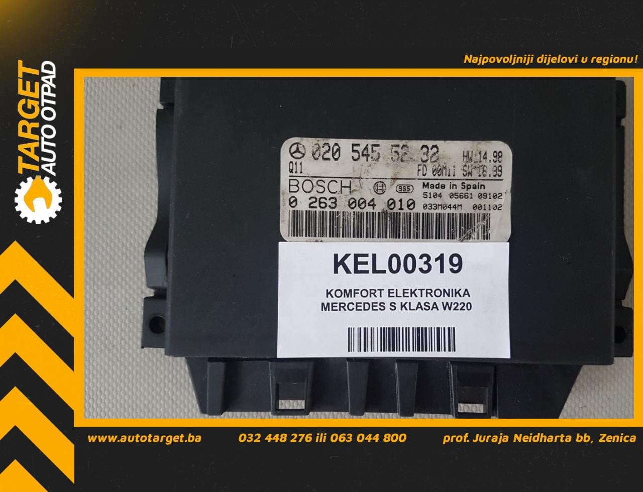 KOMFORT ELEKTRONIKA MERCEDES S KLASA (W220) > 02-05 0205455232 02