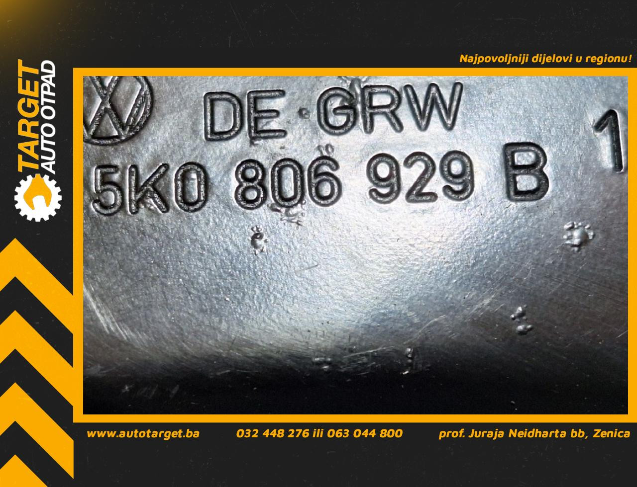 DIJELOVI NOSAC FARA VW GOLF 6 > 08-12 1.6 5K0806929B