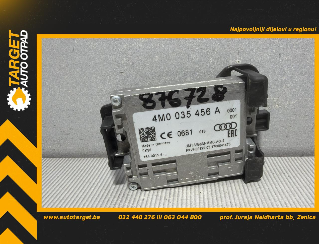 DIJELOVI POJACALO AUDI Q5 (FY) > 17 - 20 3.0 4M0035456A