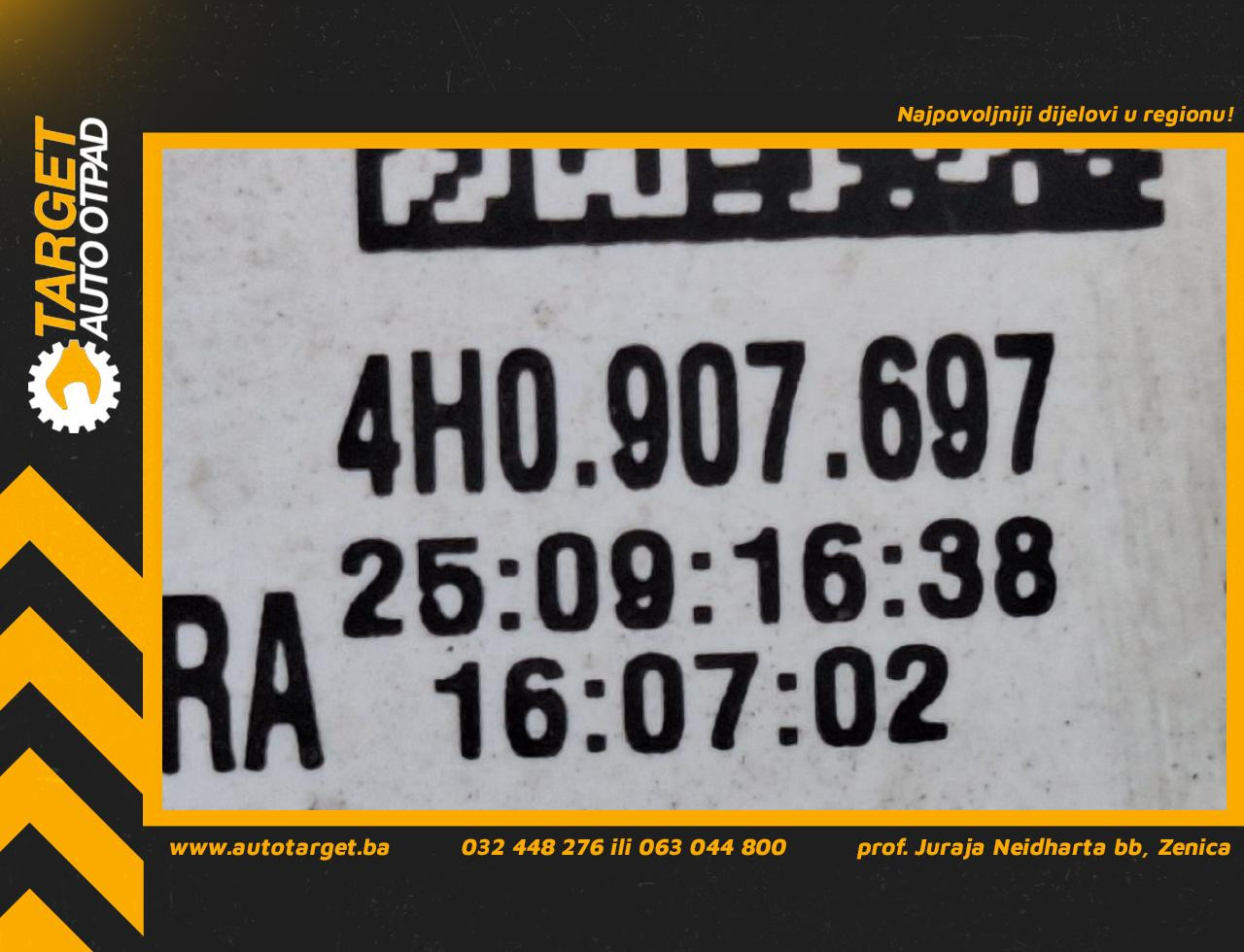DIJELOVI BALAST FARA AUDI A8 (4H) > 14 - 17 3.0 4H0907697