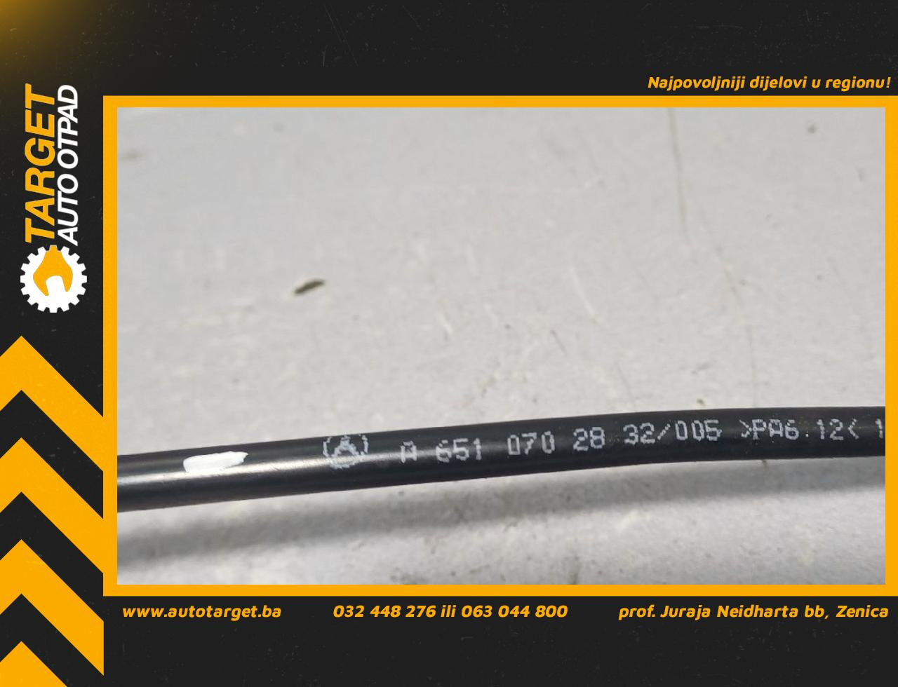 DIJELOVI CRIJEVO MERCEDES B KLASA (W246) > 14-19 2.2 A6510702832