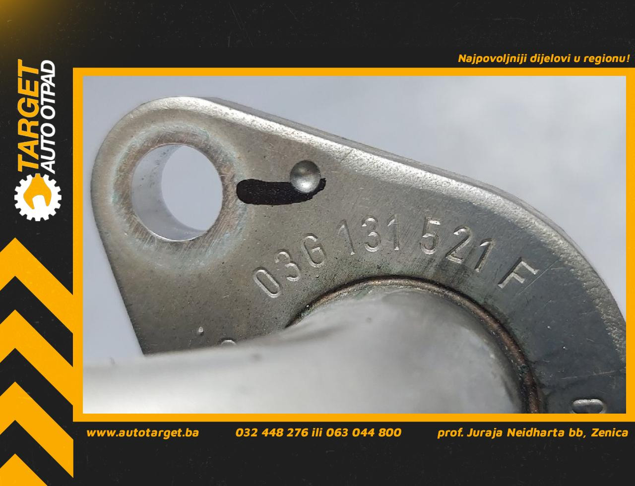DIJELOVI CRIJEVO EGRA VW GOLF 5 > 03-08 1.9 03G131521F