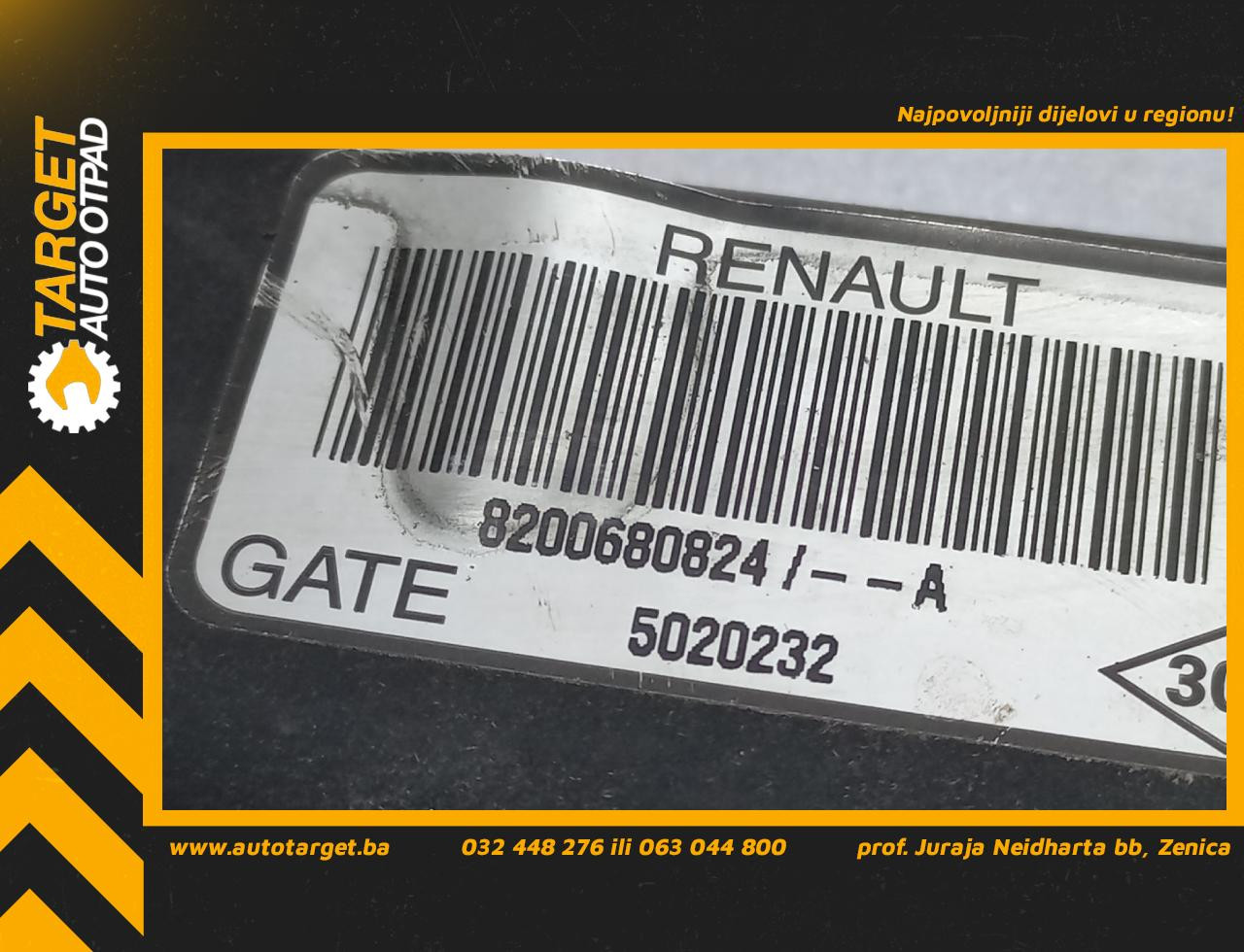 DIJELOVI NOSAC VENTILATORA RENAULT SCENIC > 06-09 8200680824