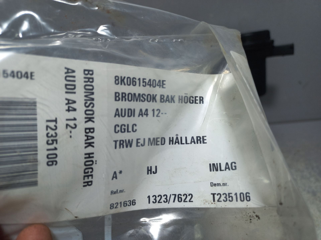 KOCIONA KLJESTA AUDI A4 (B8) > 12-15 8K0615404E
