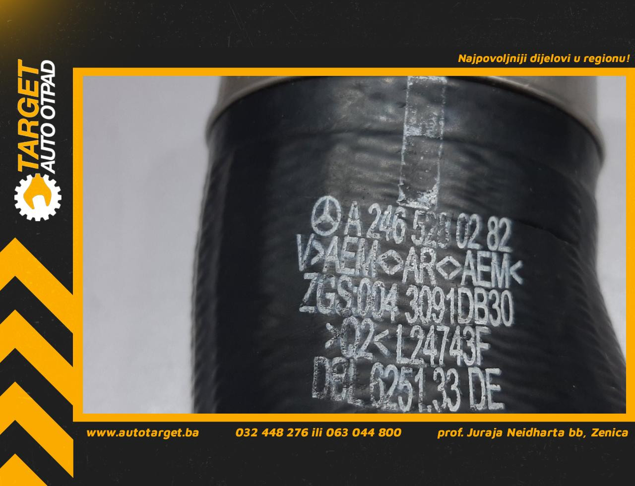 CRIJEVO TURBINE MERCEDES A KLASA (W176) > 12-15 A2465280282