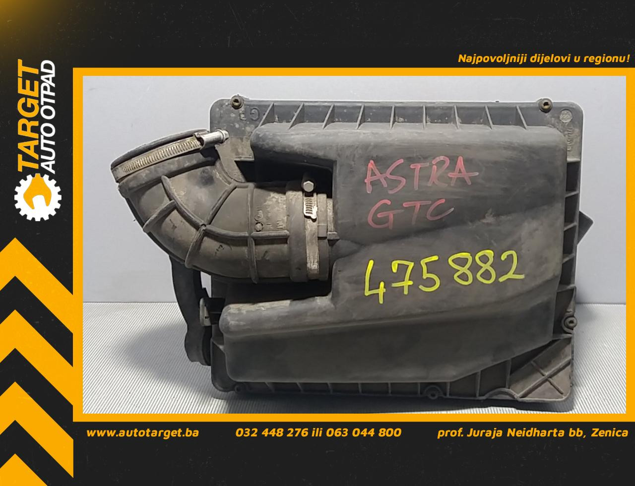 KUCISTE FILTERA ZRAKA OPEL ASTRA H GTC > 04-10 46144859