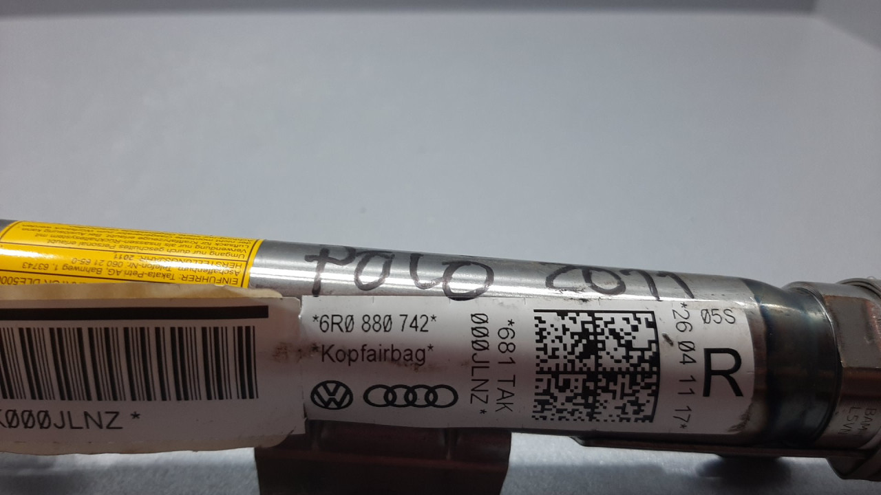 DIJELOVI KROVNI AIRBAG VW POLO > 09-14 6R0880742
