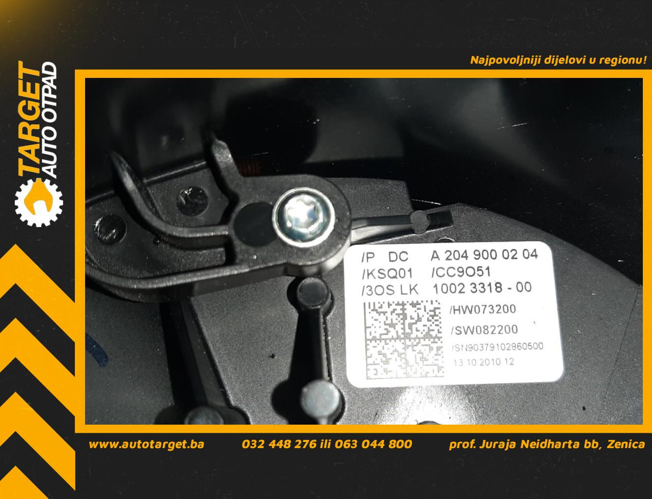 RUCICE VOLANA MERCEDES GLK (X204) > 08-12 A2049000204