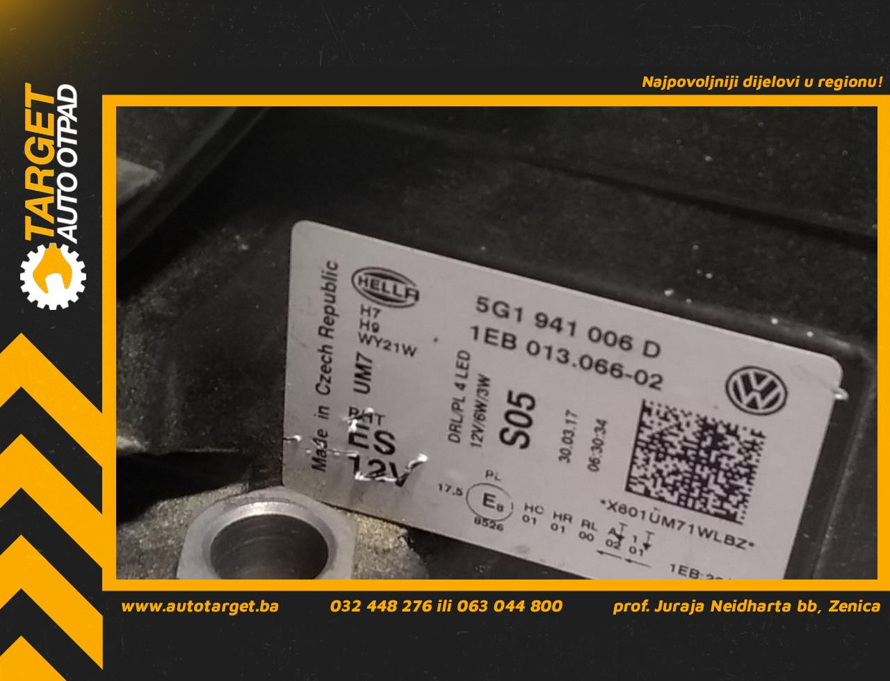 DIJELOVI FAR VW GOLF 7 FACELIFT > 16-20 5G1941006D