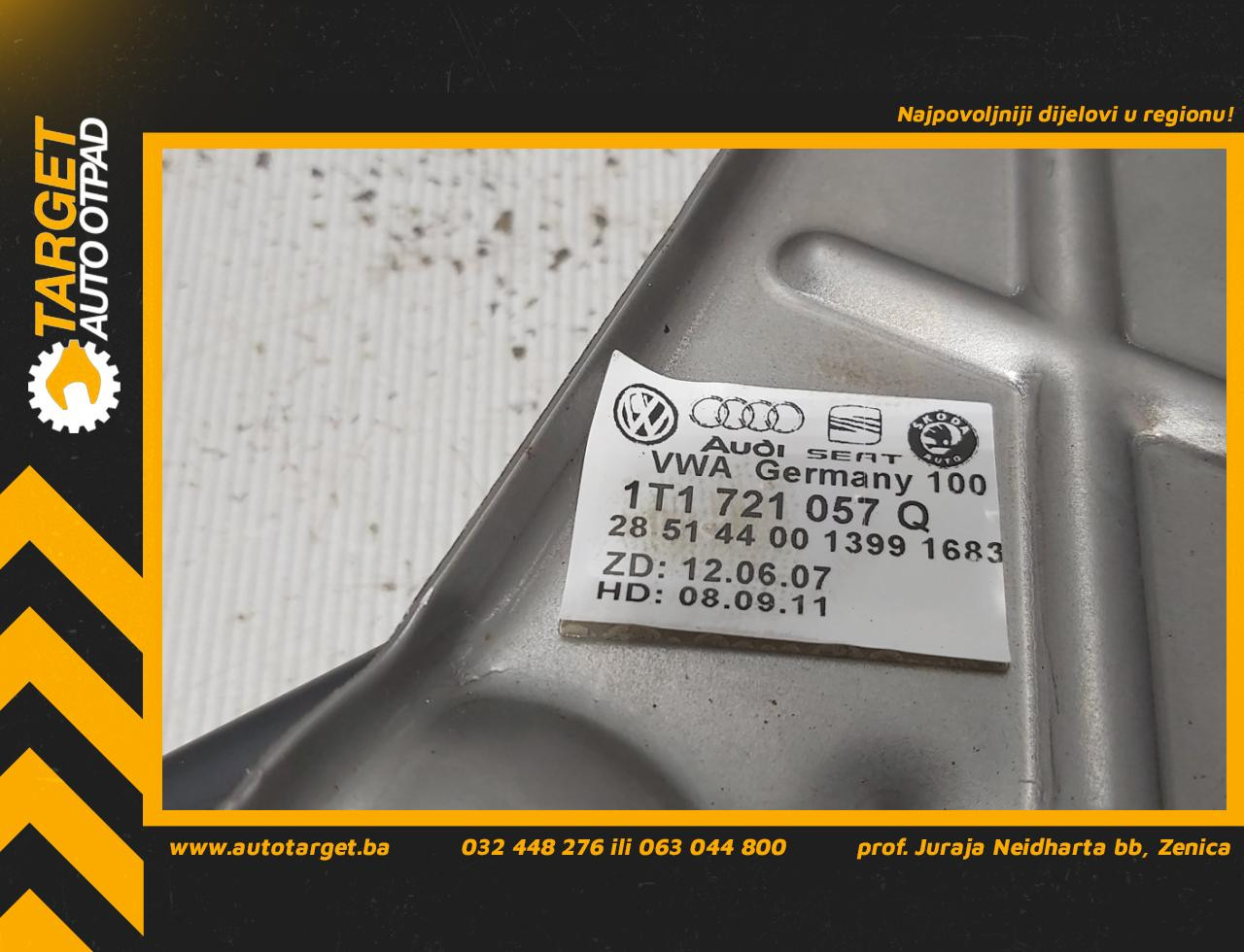 DIJELOVI PAPUCICA KOCNICE VW TOURAN > 06-10 1T1721057Q