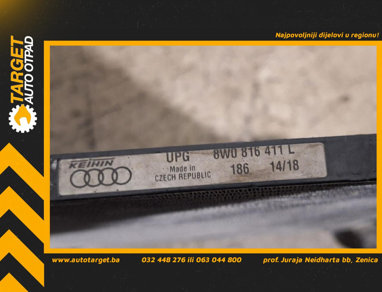DIJELOVI HLADNJAK KLIME AUDI A5 (F5) COUPE > 17 - 2.0 8W0816411L