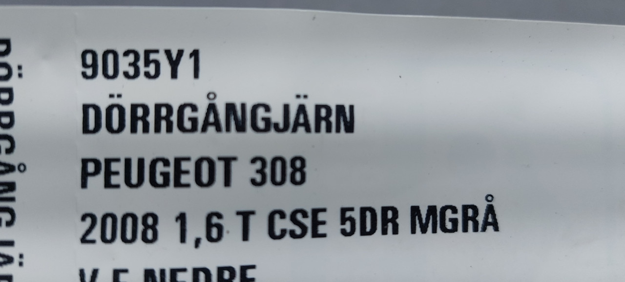DIJELOVI BAGLAMA PEUGEOT 308 > 07-11 9035Y1
