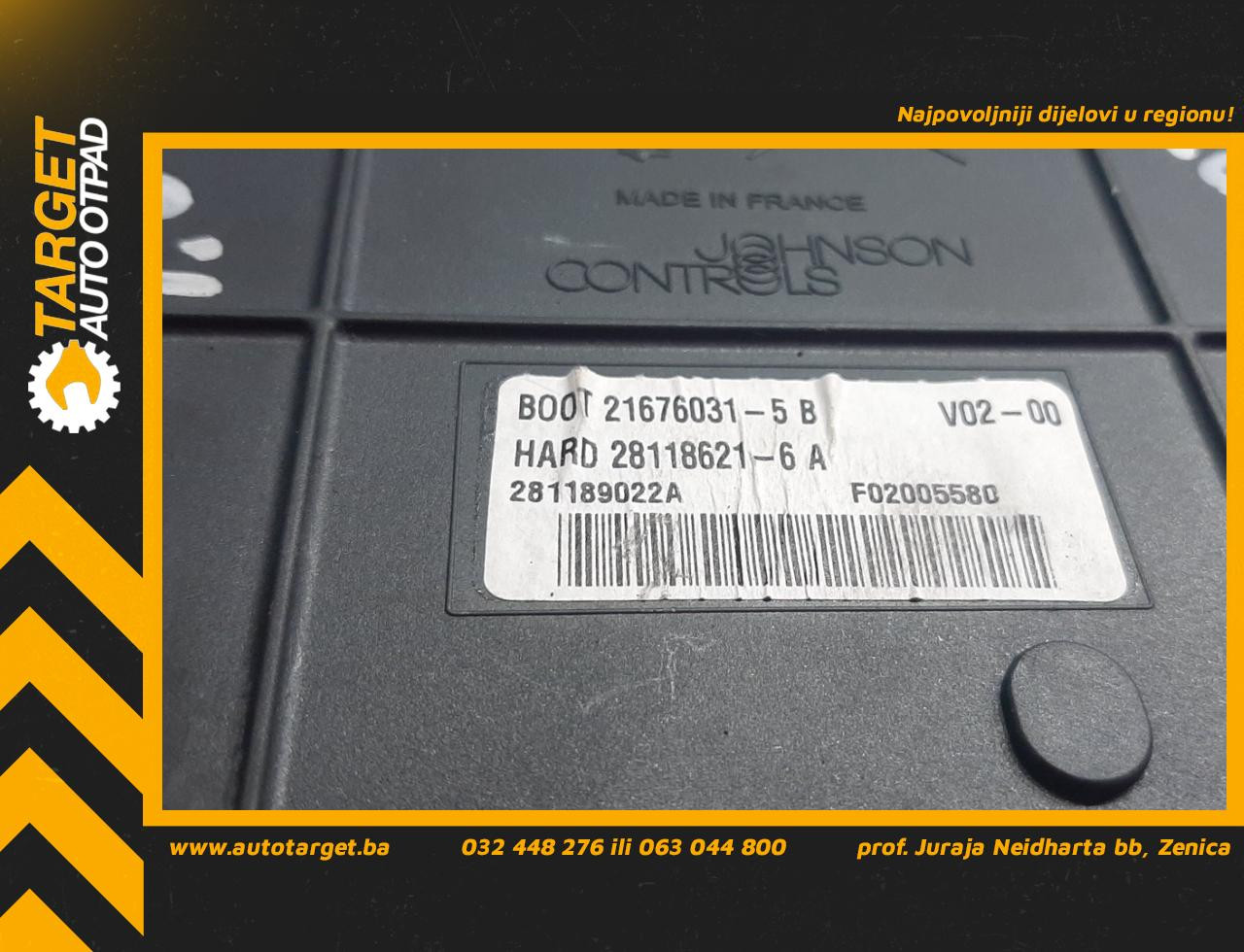 DIJELOVI ELEKTRONIKA MODUL PEUGEOT 307 > 05-09 21676031