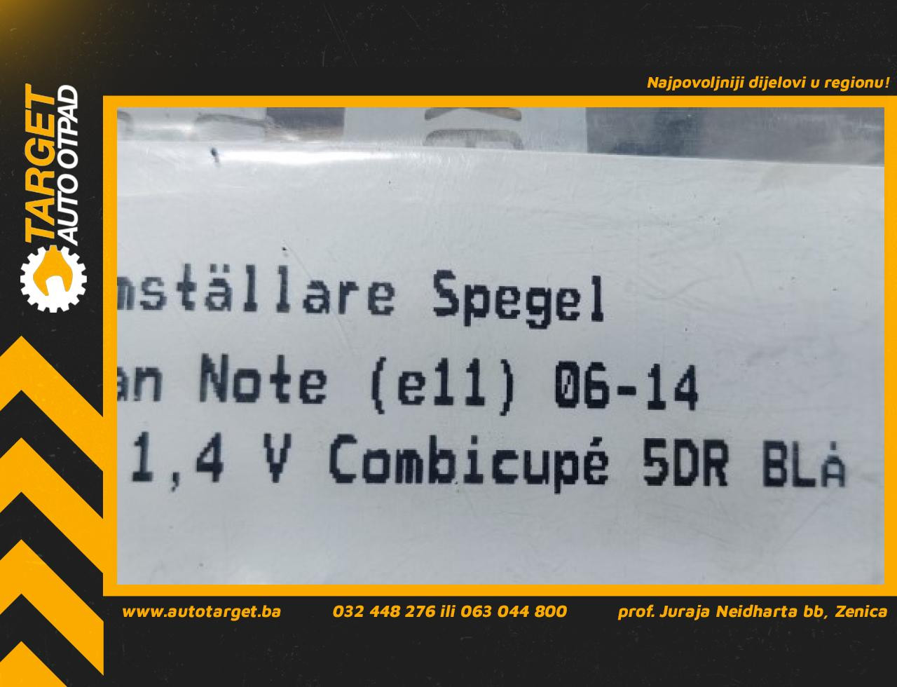 DIJELOVI PREKIDAC NISSAN NOTE > 06-08